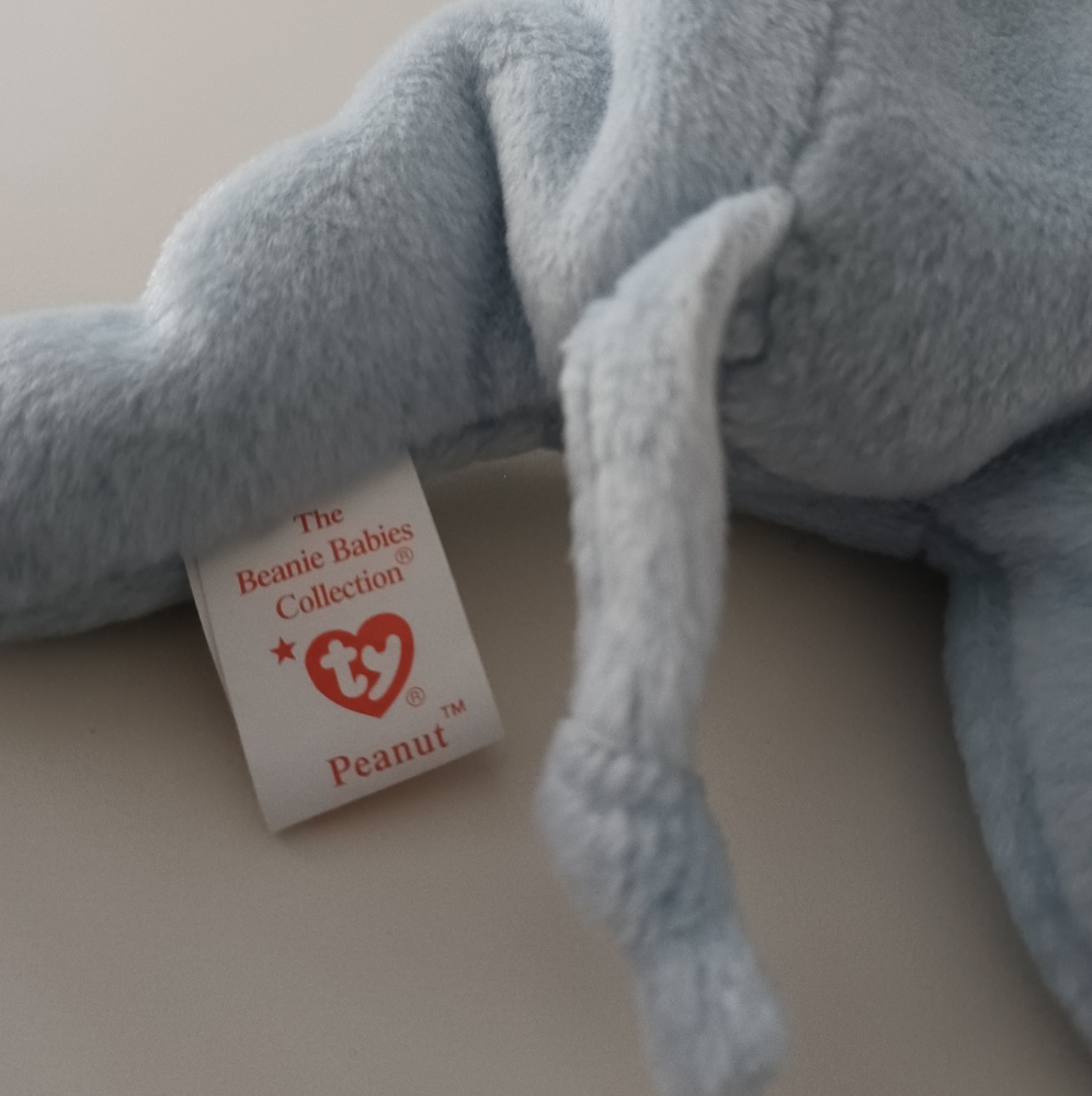 ✓Ty beanie baby elephant peanut 10in - Picture 8 of 13
